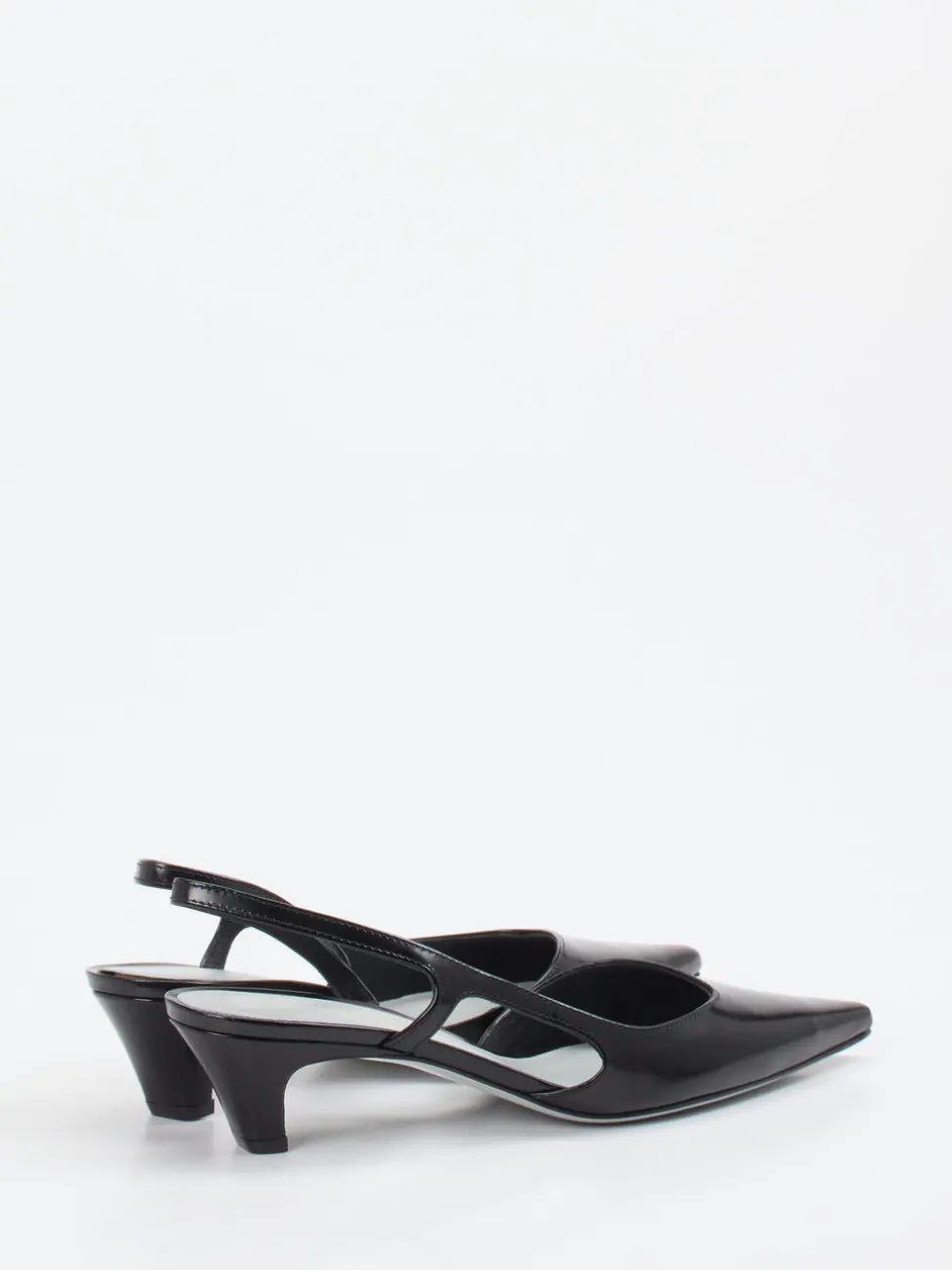 Konstantin Starke – Slingback-Pumps aus Hochglanzleder schwarz