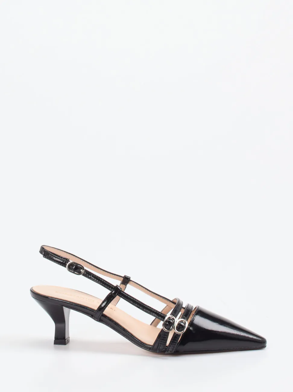 Konstantin Starke – Slingback-Pumps aus Lackleder Schwarz