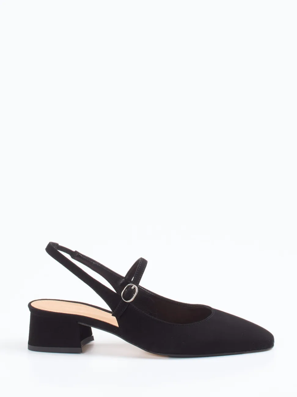 Konstantin Starke – Slingback-Pumps aus Veloursleder schwarz