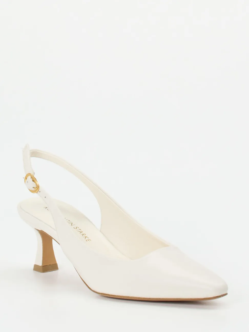 Konstantin Starke – Slingpumps aus Lammleder cremeweiß