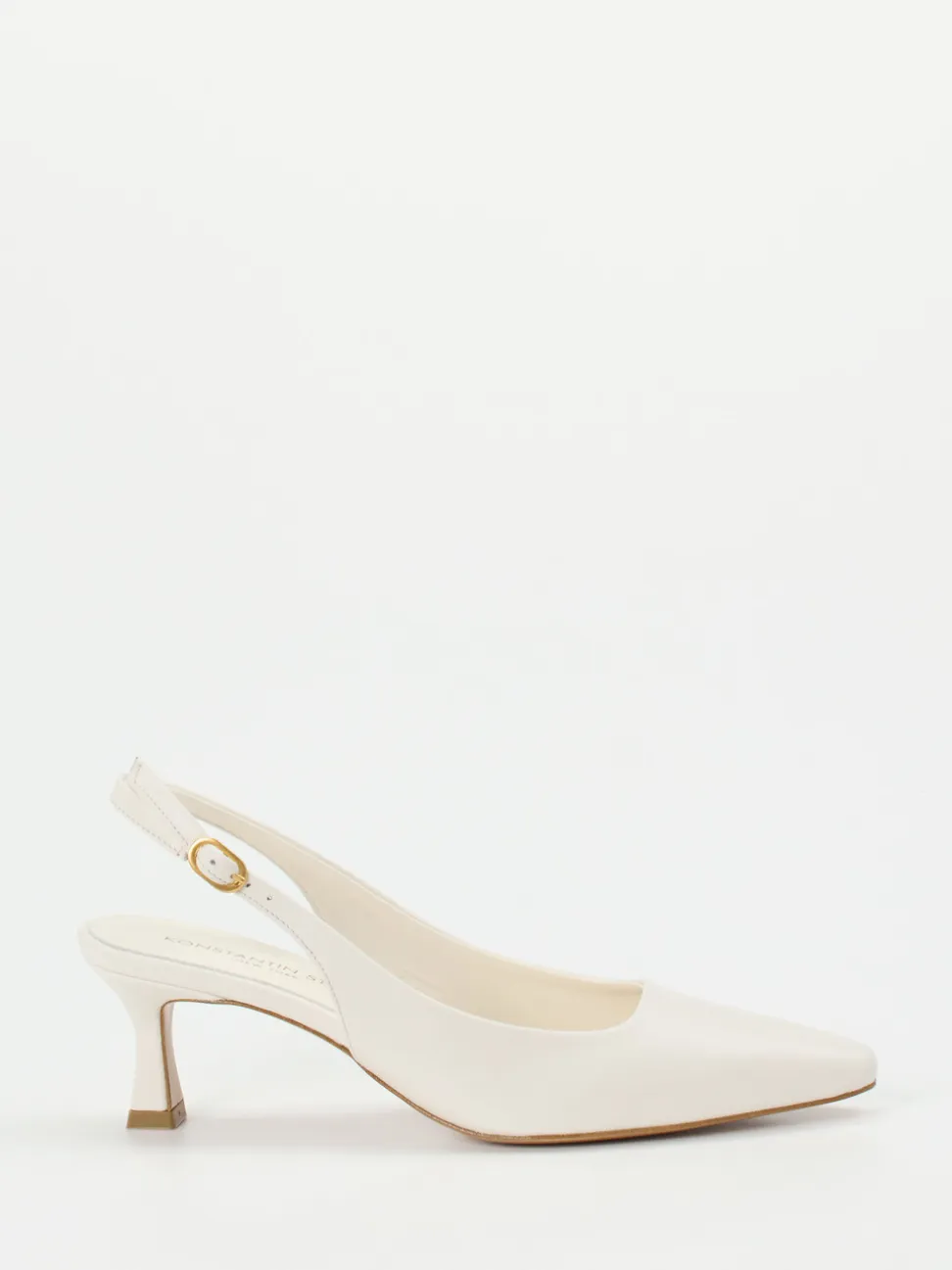 Konstantin Starke – Slingpumps aus Lammleder cremeweiß