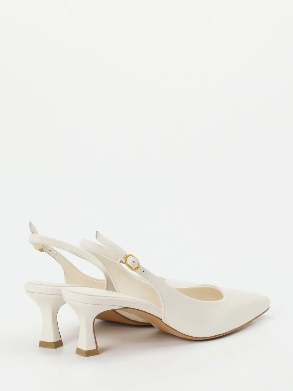 Konstantin Starke – Slingpumps aus Lammleder cremeweiß