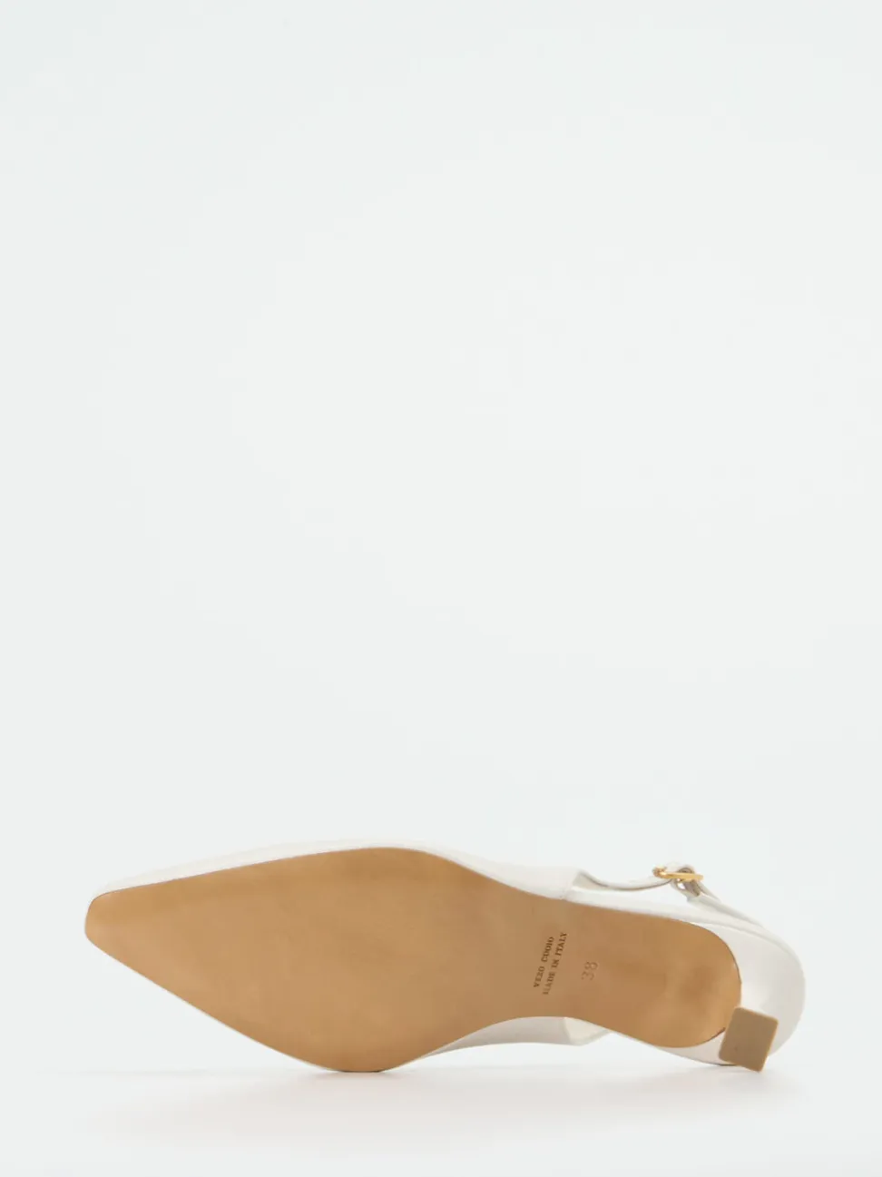 Konstantin Starke – Slingpumps aus Lammleder cremeweiß