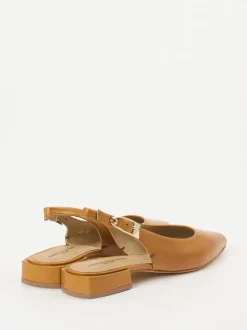 Konstantin Starke – Slingpumps aus Lammleder cognacfarben