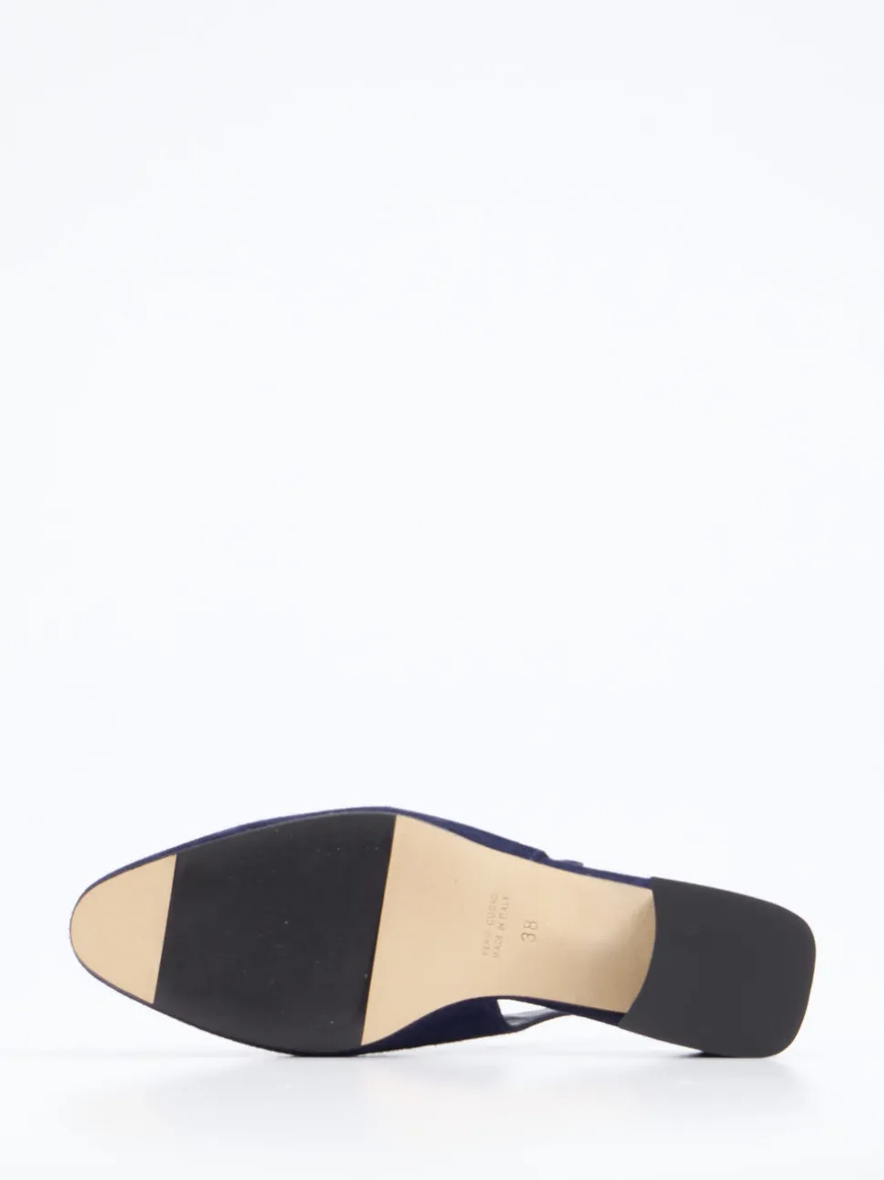 Konstantin Starke – Slingpumps aus Veloursleder Dunkelblau