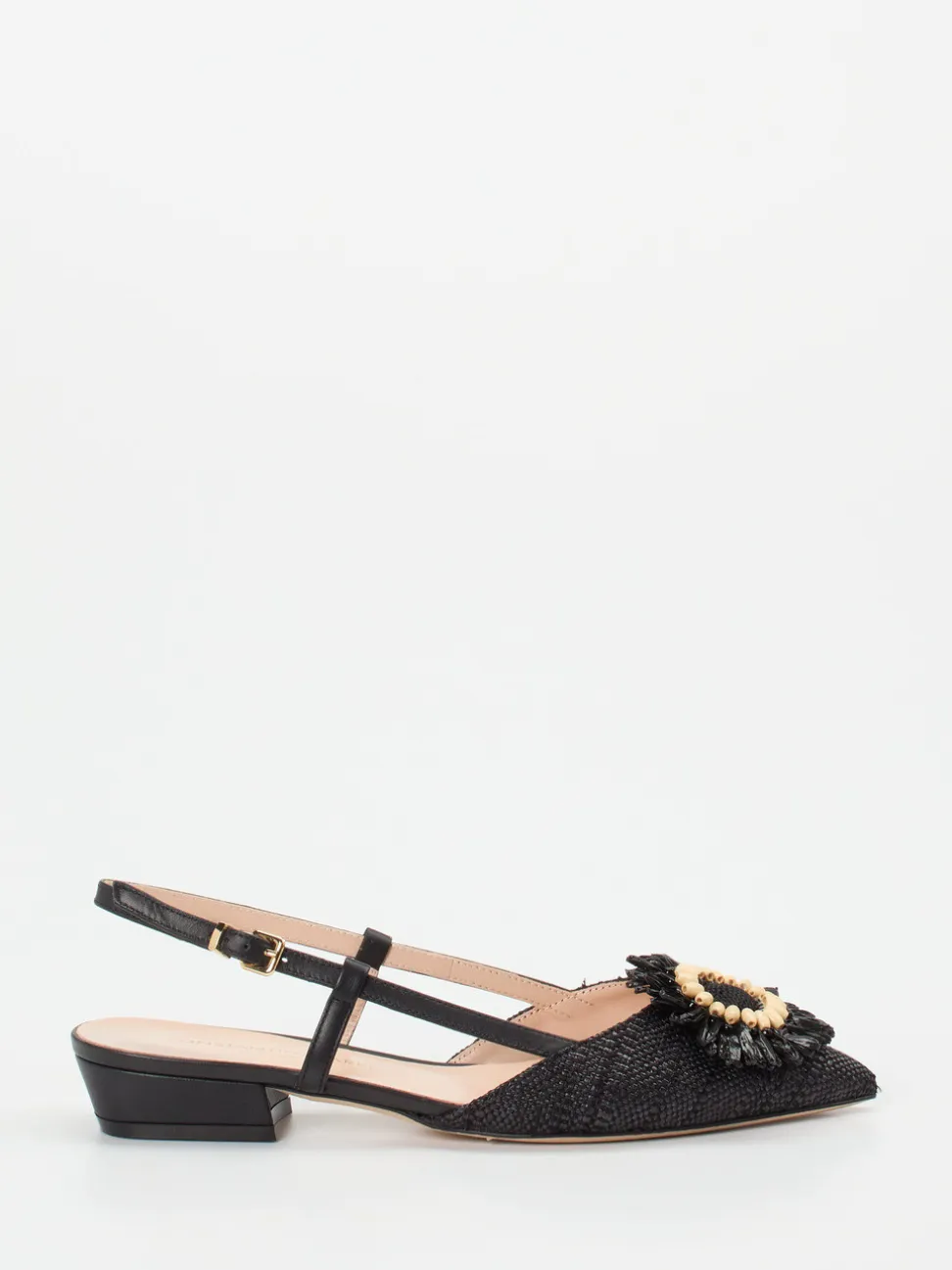 Konstantin Starke – Slingpumps aus Textil in Schwarz