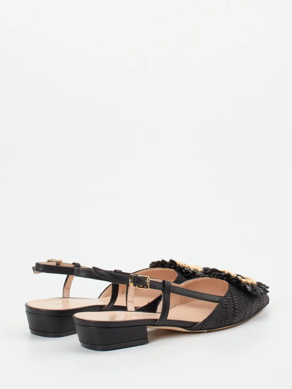 Konstantin Starke – Slingpumps aus Textil in Schwarz