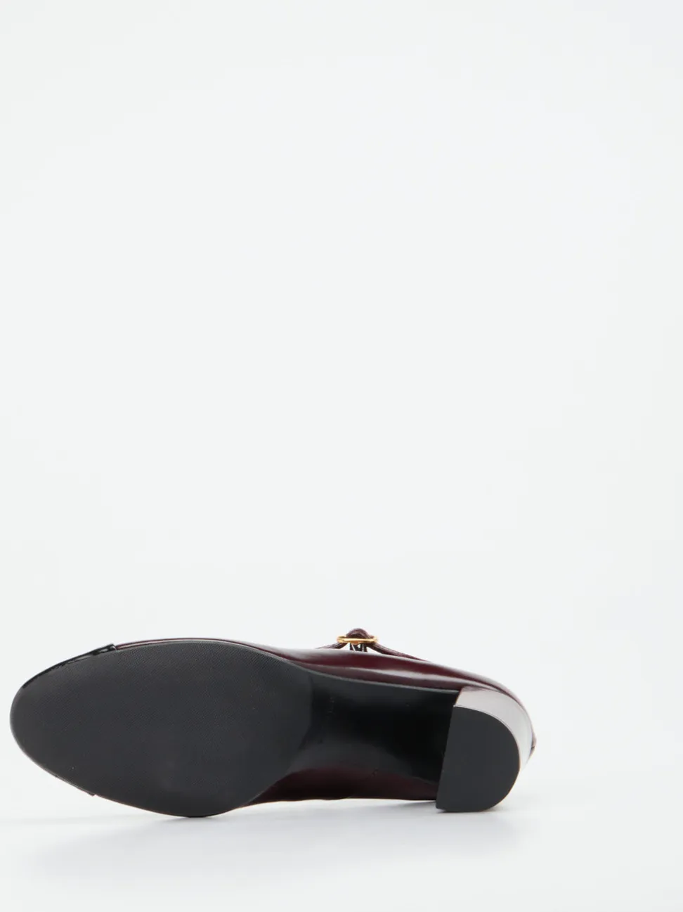 Konstantin Starke – Spangenpumps aus Hochglanzleder Bordeaux