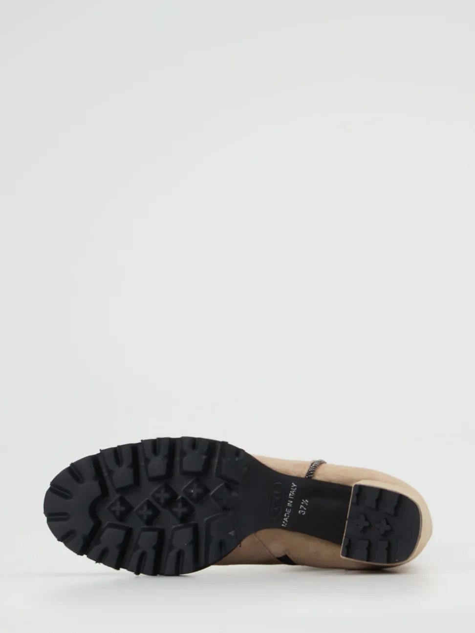 Konstantin Starke – Stiefeletten aus Veloursleder beige