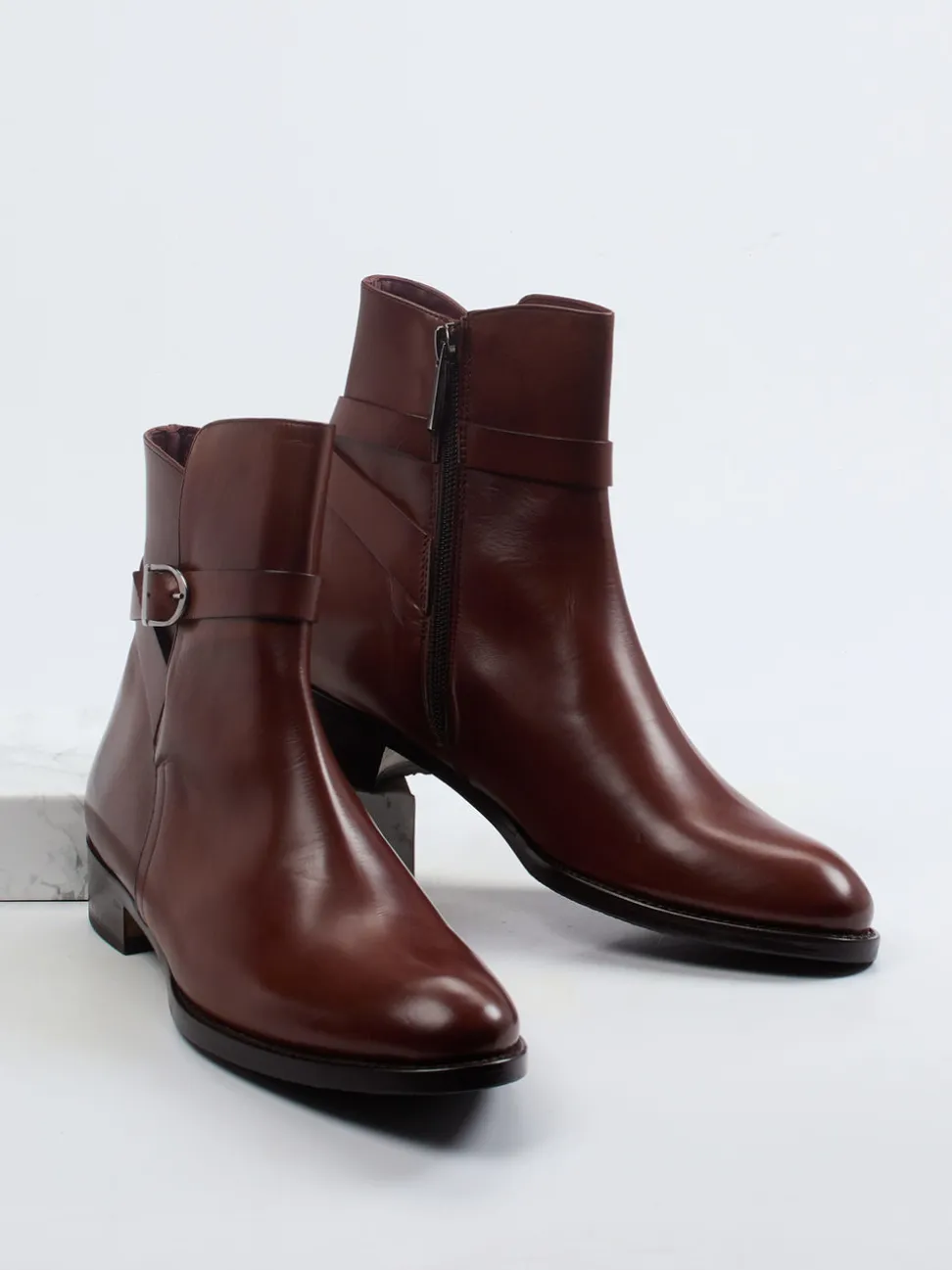 Konstantin Starke – Stiefelette aus Kalbleder braun