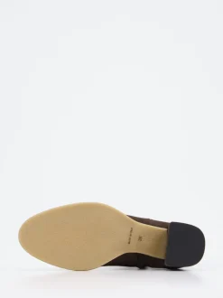 Konstantin Starke – Stiefeletten aus Veloursleder Dunkelbraun