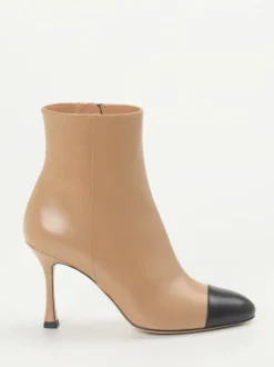 Konstantin Starke – Stiefeletten aus Kalbleder beige