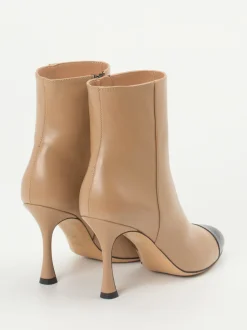 Konstantin Starke – Stiefeletten aus Kalbleder beige