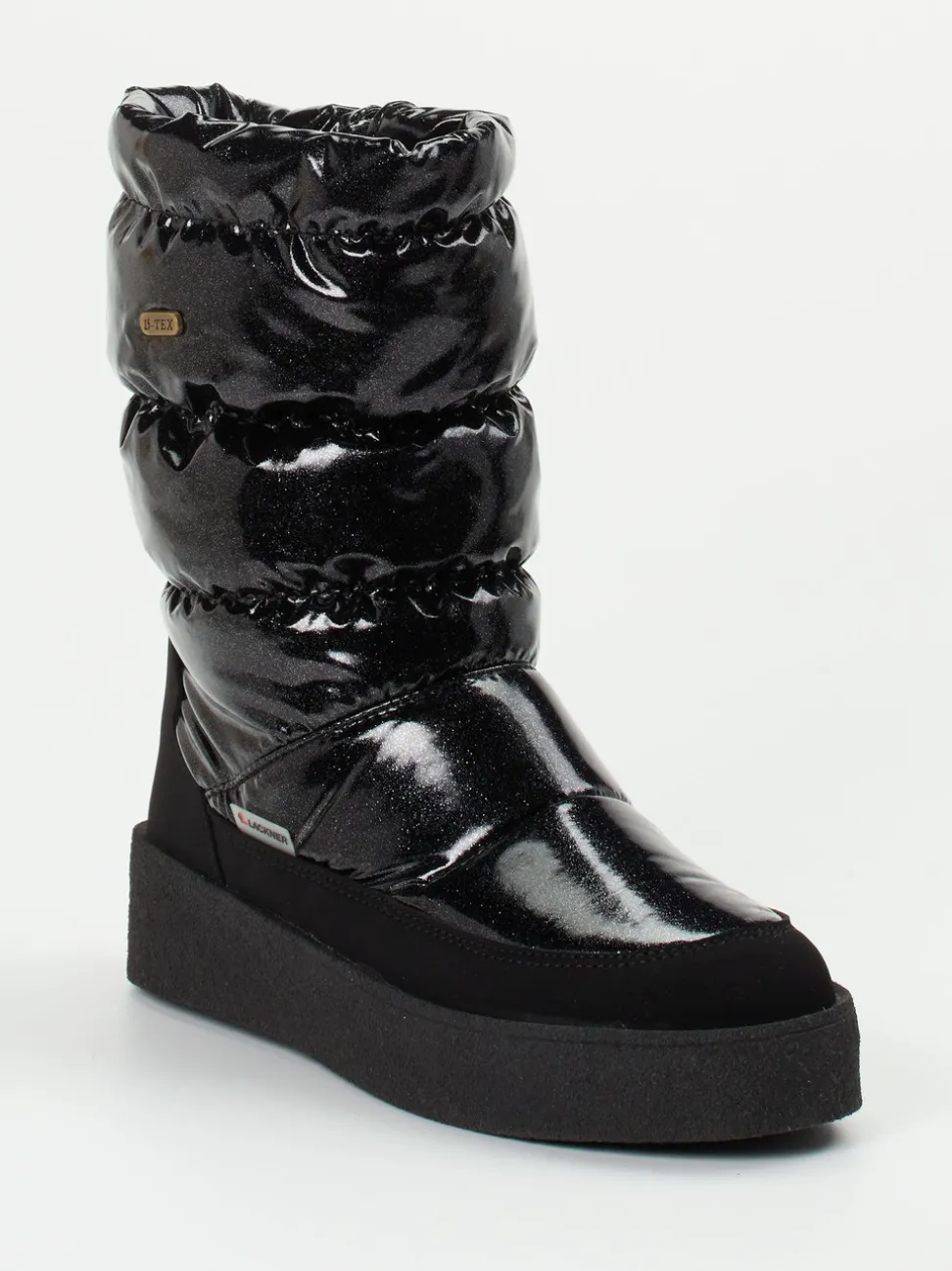 Lackner – Winterstiefel aus Nylon schwarz glänzend
