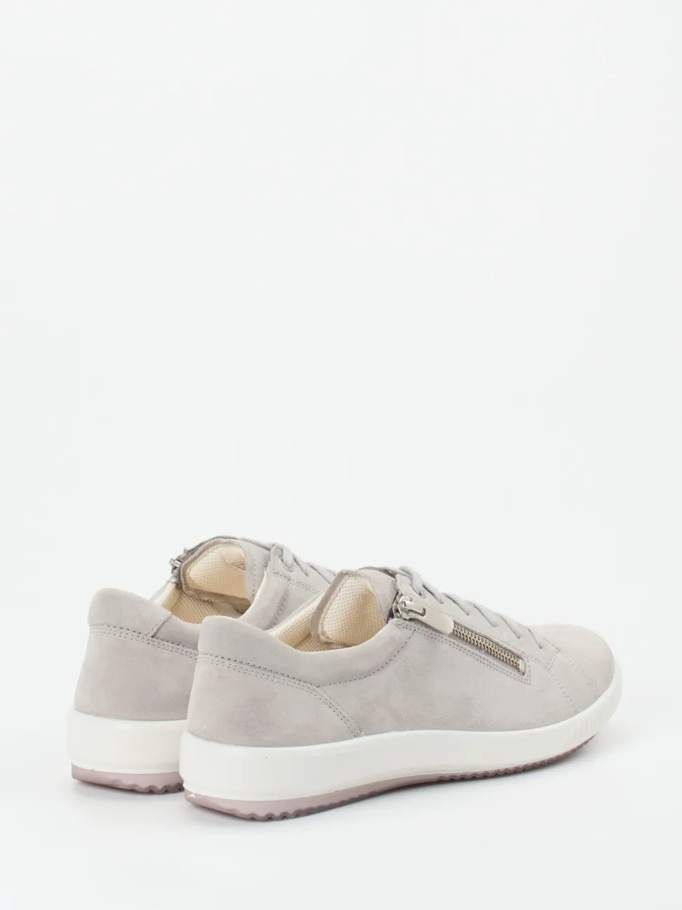 Legero – Sneaker aus Veloursleder hellgrau