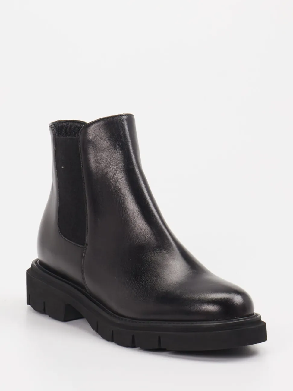 Mannori – Chelsea Boots aus Kalbleder Schwarz
