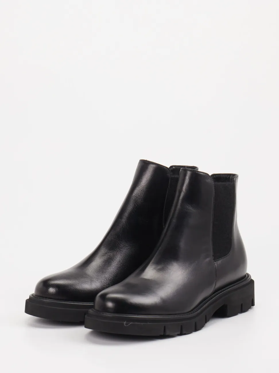 Mannori – Chelsea Boots aus Kalbleder Schwarz