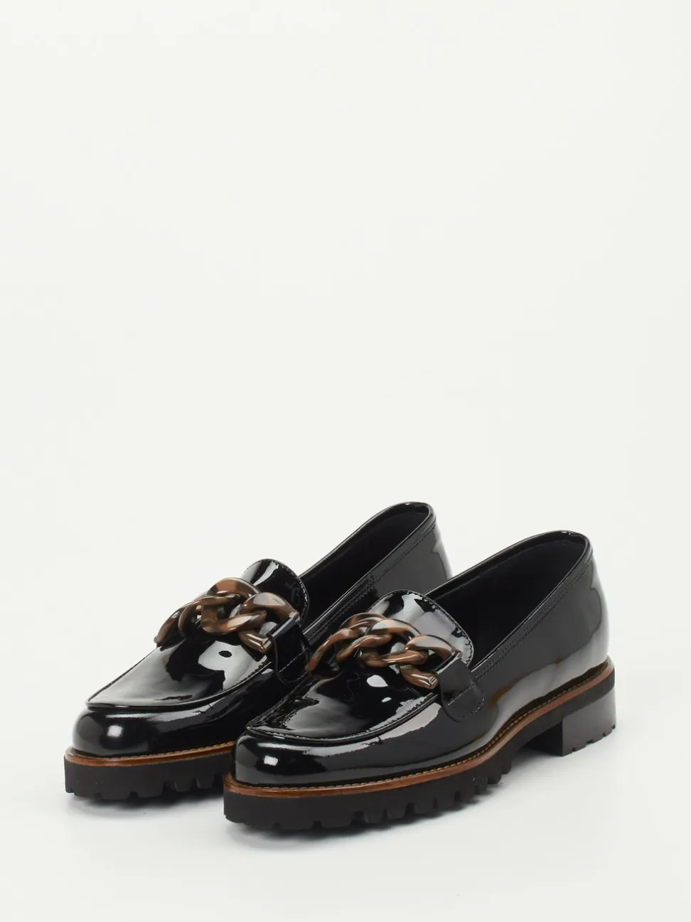 Mannori – Loafer aus Lackleder Schwarz