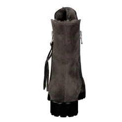 Mannori – Stiefelette aus Veloursleder braun