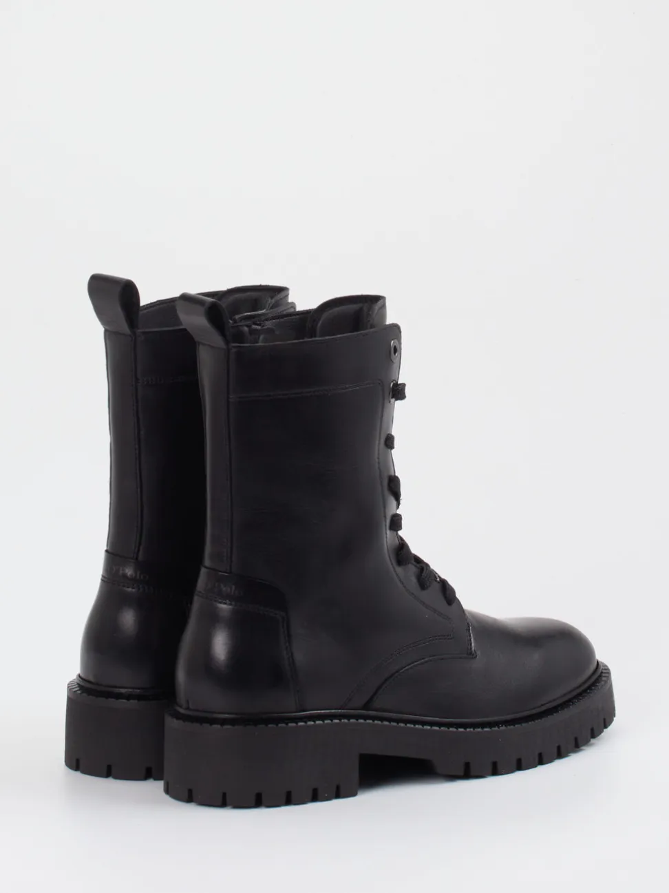 Marc O'Polo – Schnürboots aus Lammleder Schwarz