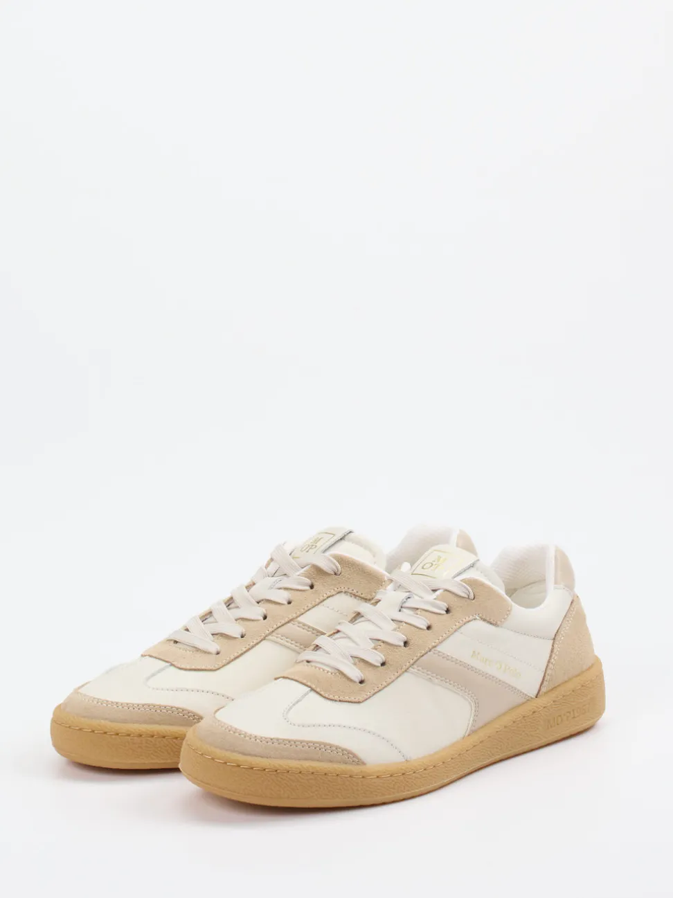 Marc O'Polo – Sneaker aus Kalbleder in Creme
