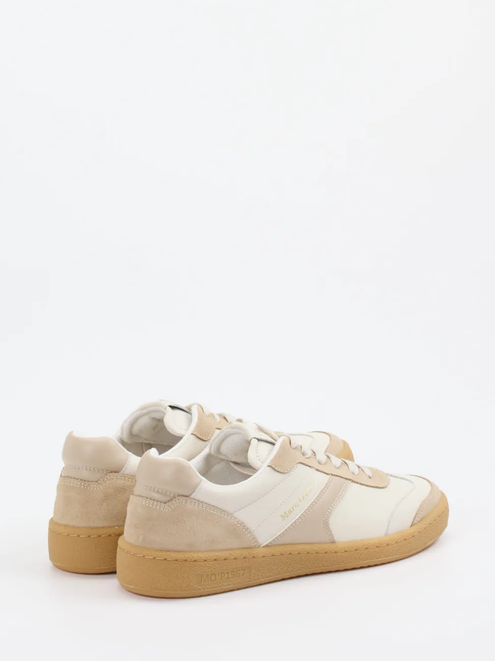 Marc O'Polo – Sneaker aus Kalbleder in Creme