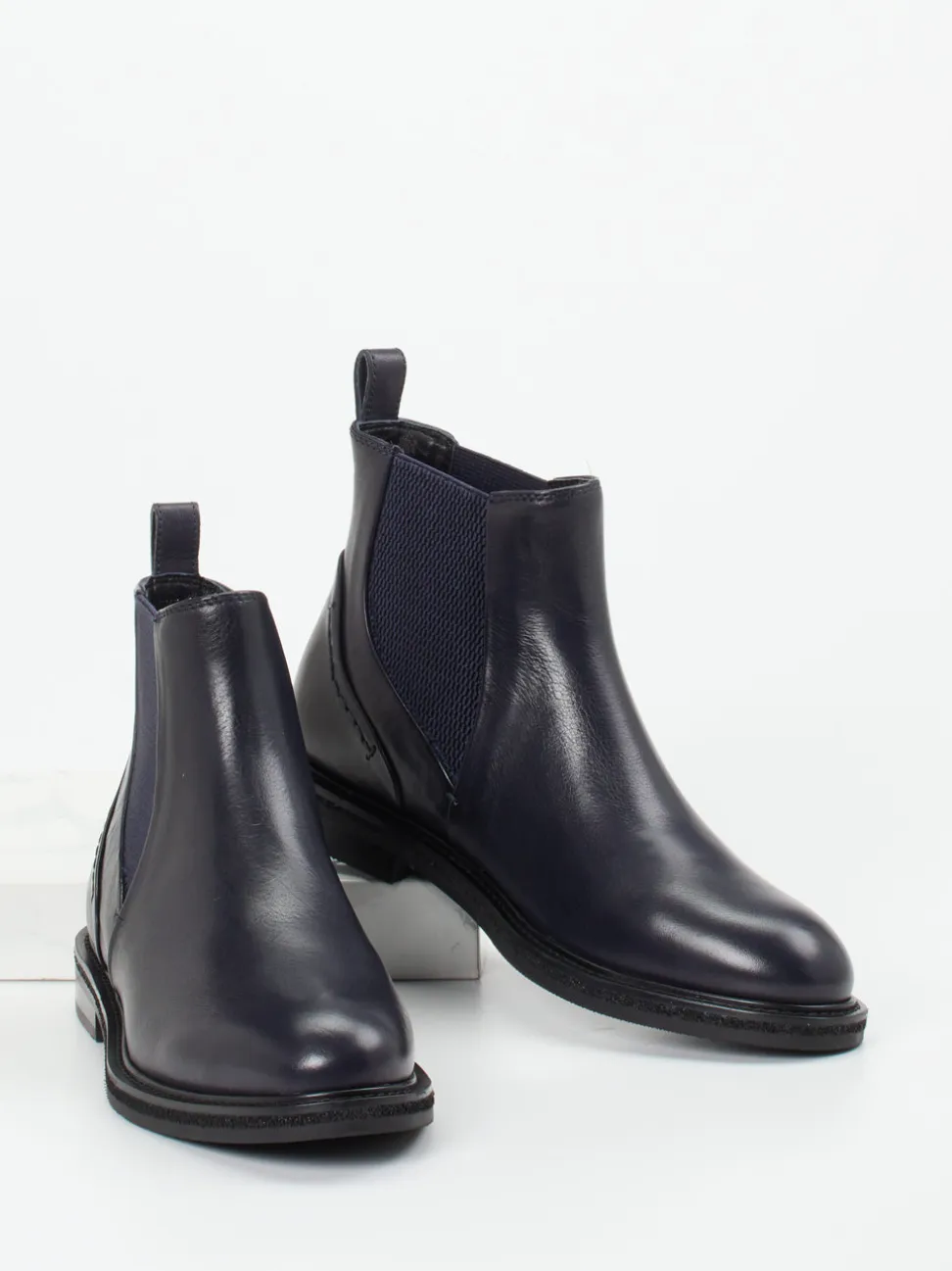Maripé – Chelsea Boots aus Kalbleder in Dunkelblau