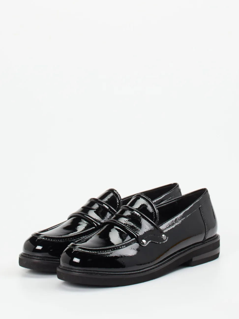 Maripé – Loafer aus Lackleder Schwarz