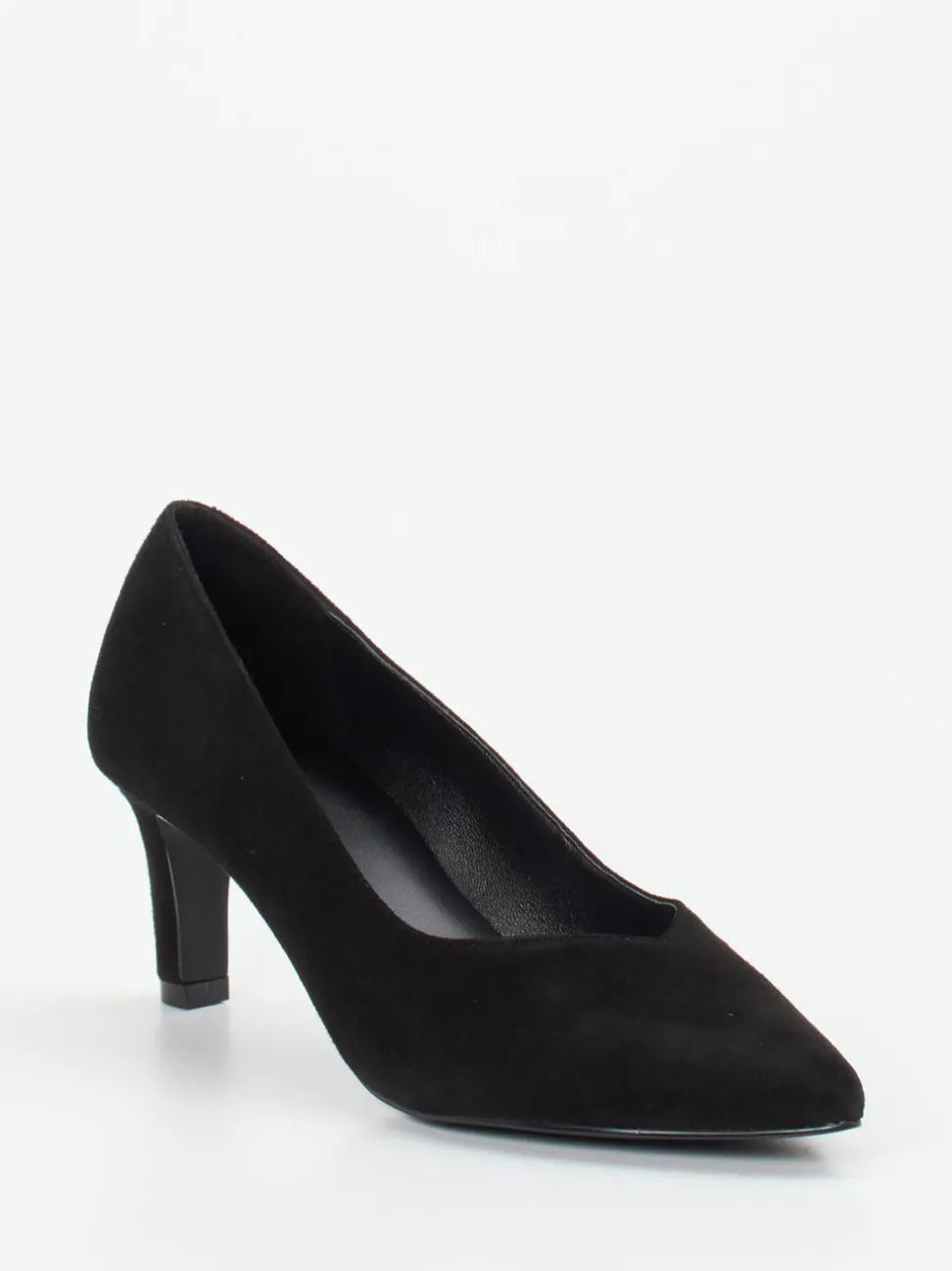 Maripé – Pumps aus Veloursleder schwarz