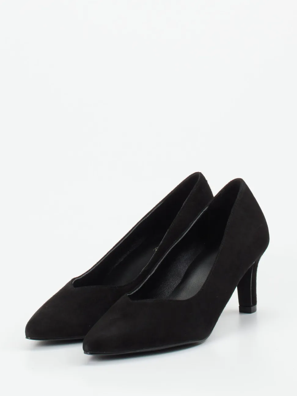Maripé – Pumps aus Veloursleder schwarz