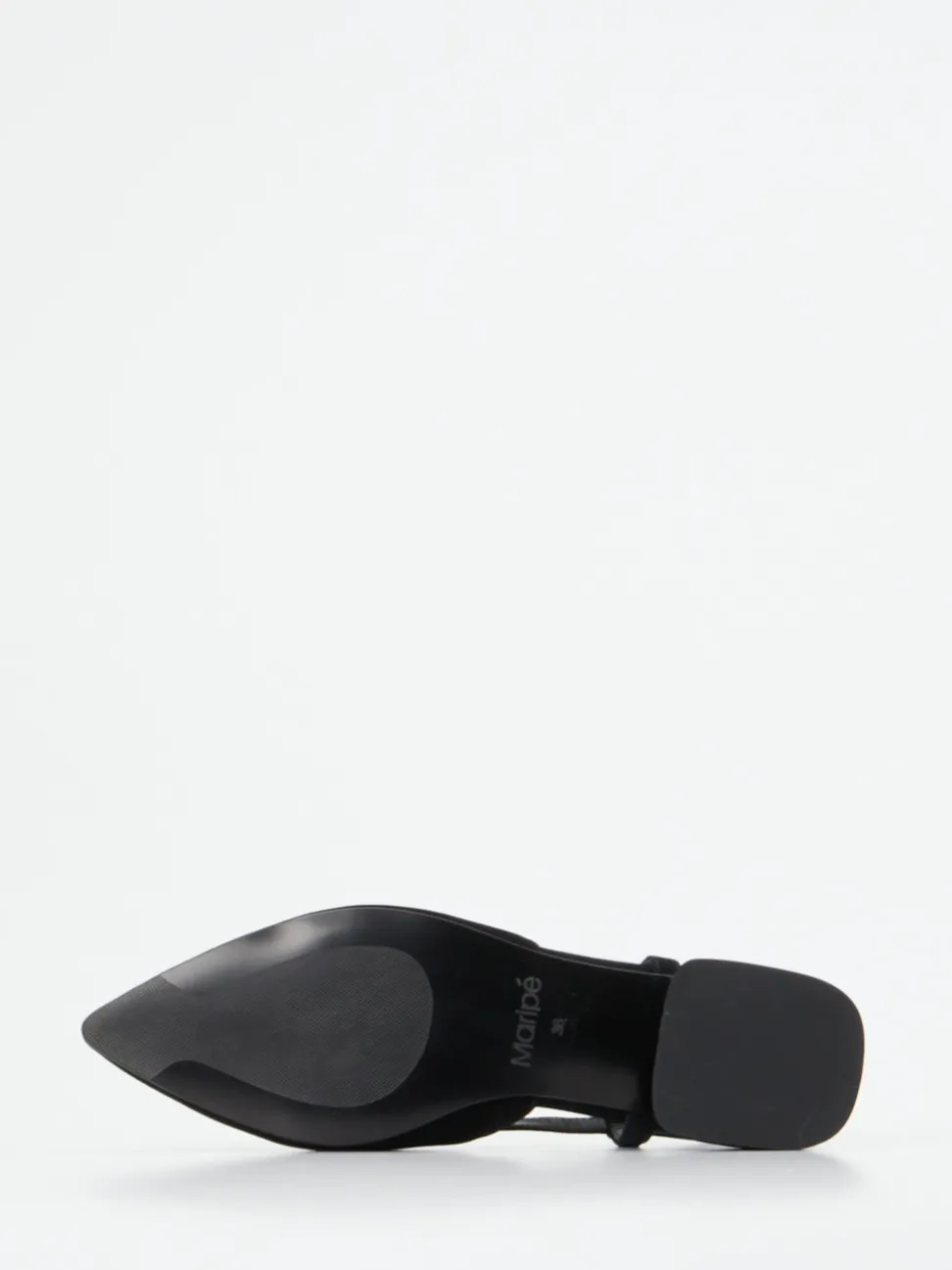 Maripé – Slingback-Ballerinas aus Veloursleder schwarz