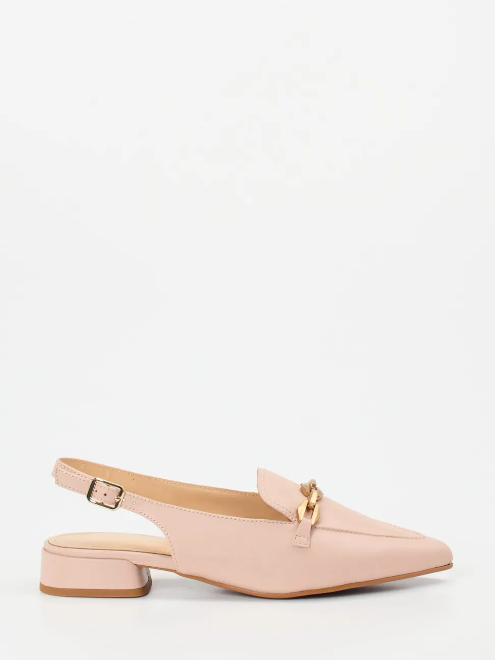 Maripé – Slingback-Loafer aus Lammleder in Rosé