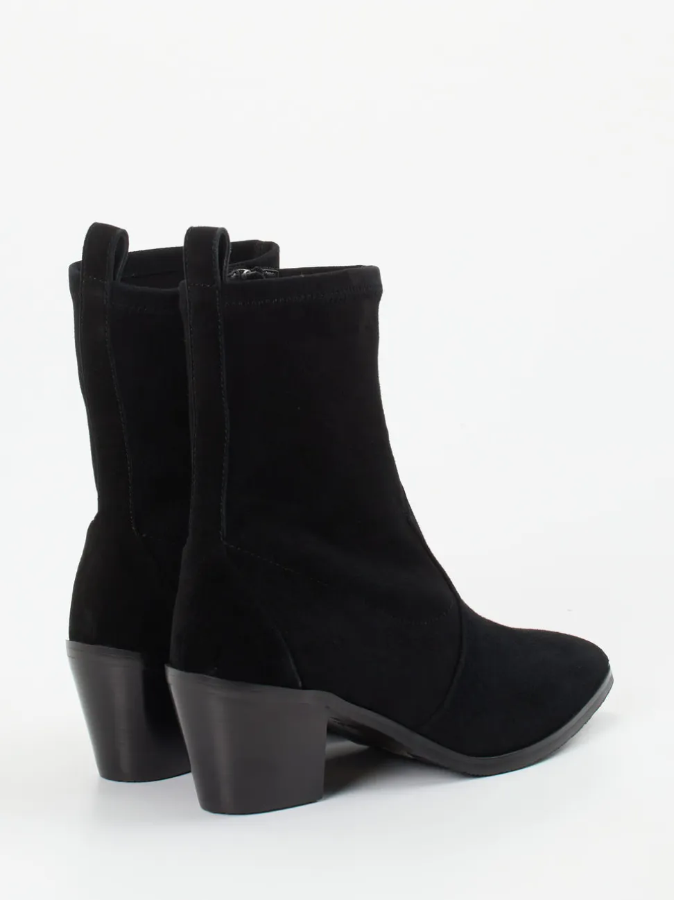 Maripé – Stiefelette aus Veloursleder Schwarz