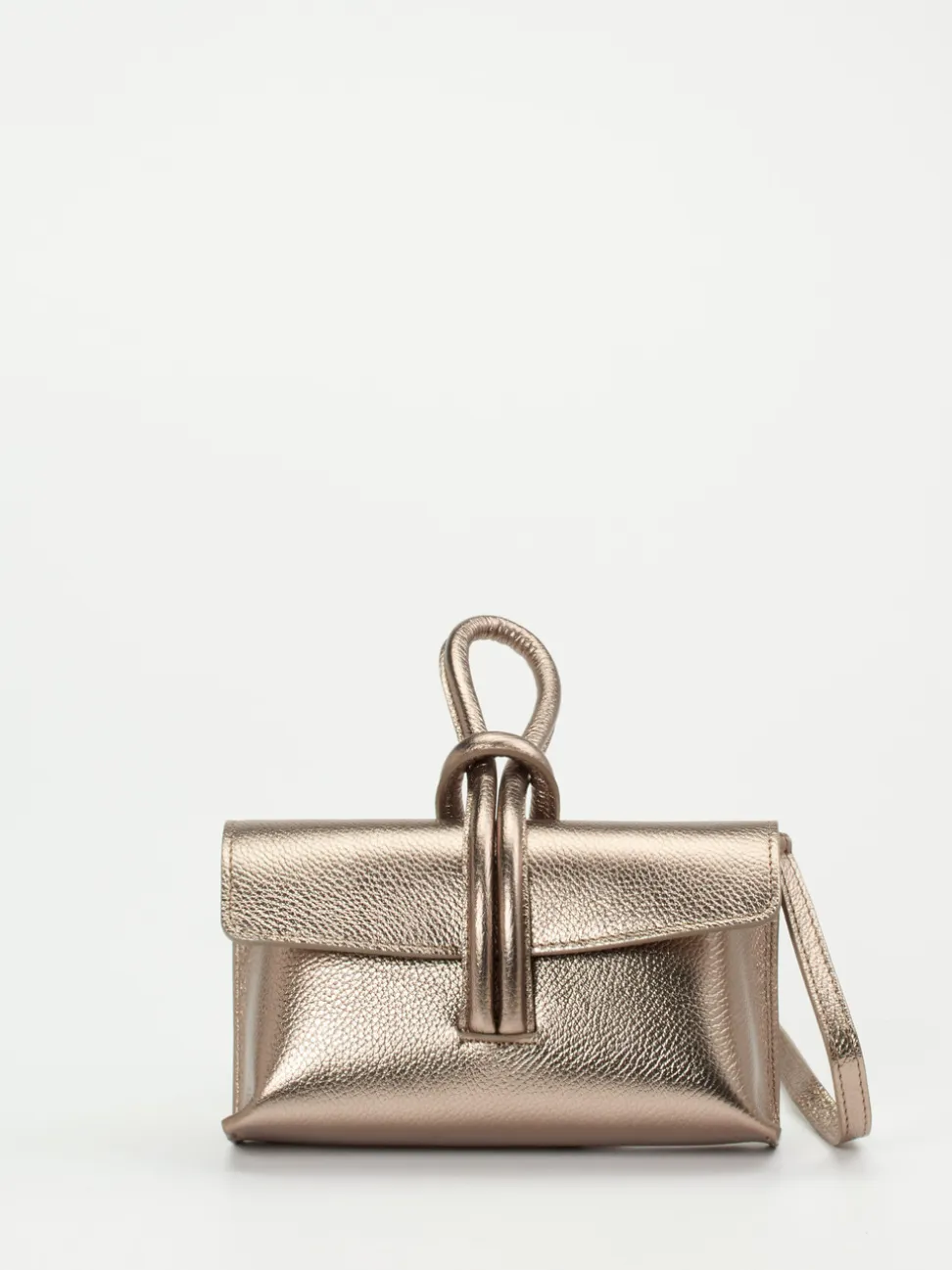 Marlon Firenze – Clutch aus Metallicleder bronze