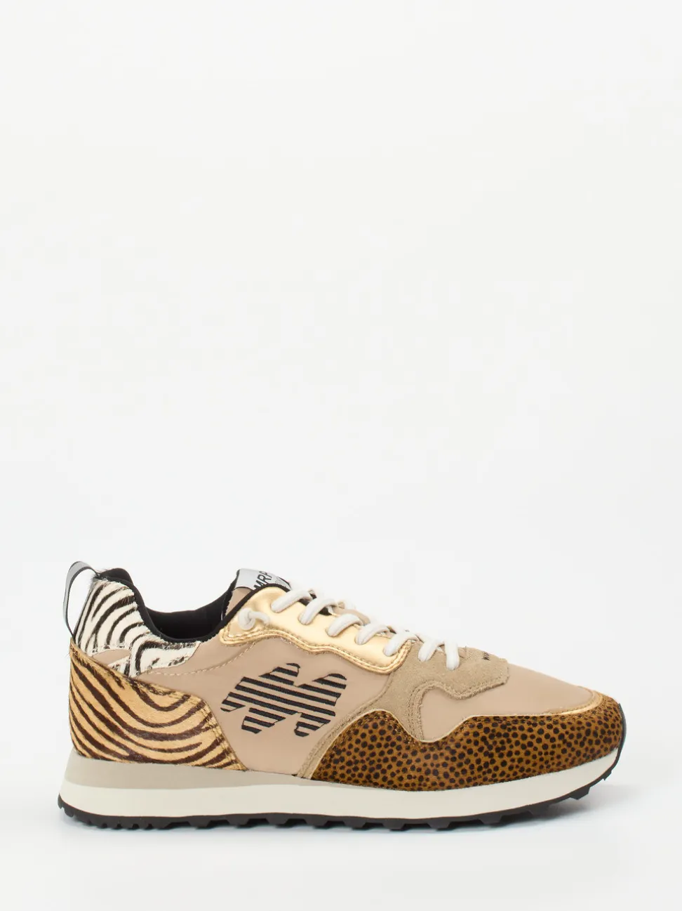 MRP – Sneaker aus Veloursleder mit Animalprint