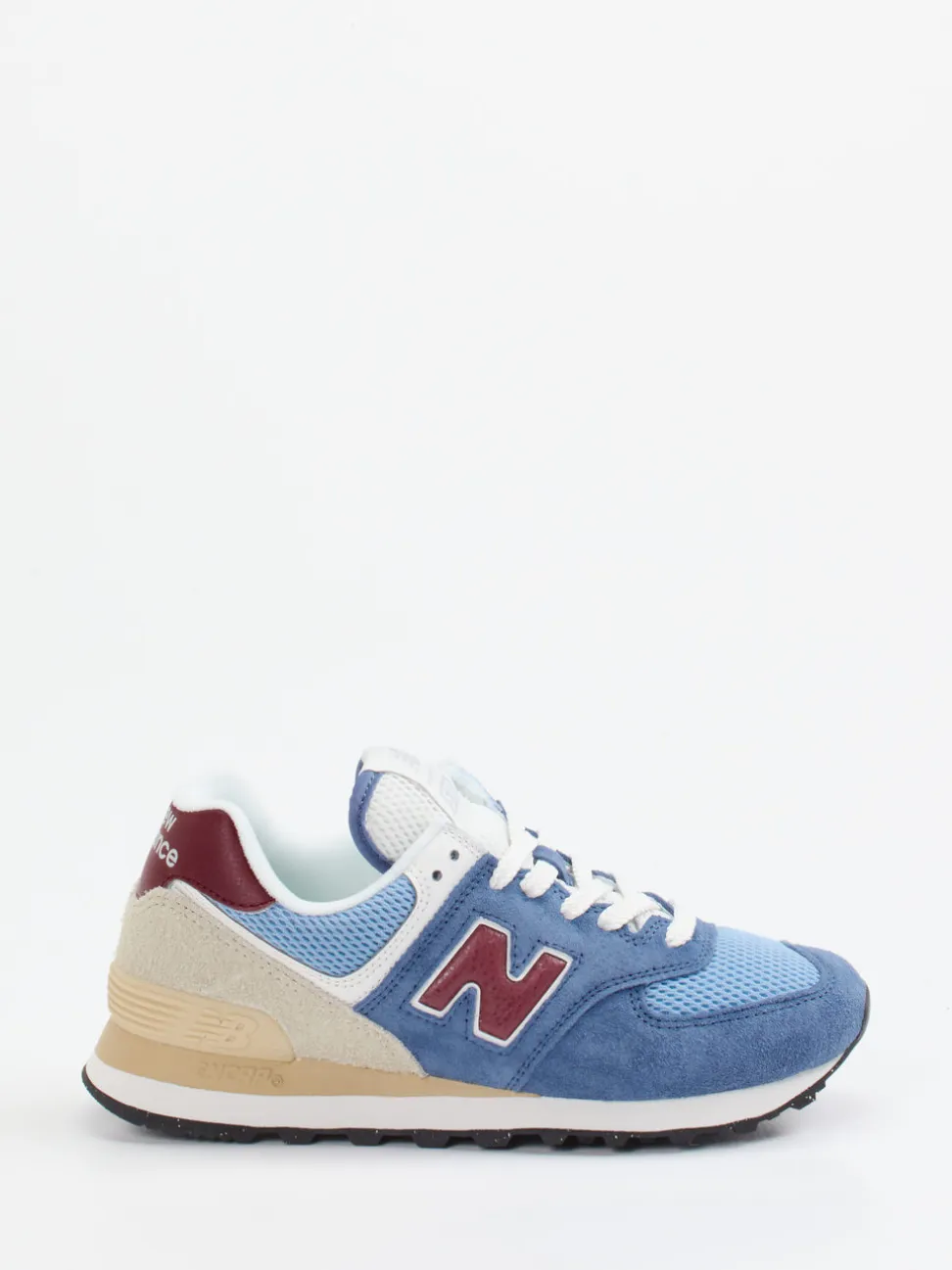 New Balance – Sneaker aus Textil und Veloursleder blau