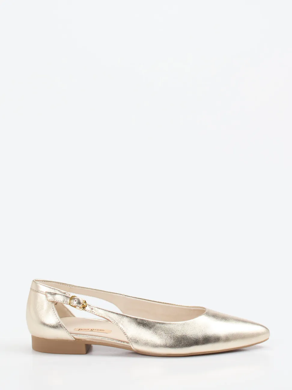 Paul Green – Ballerinas aus Metallicleder goldfarben