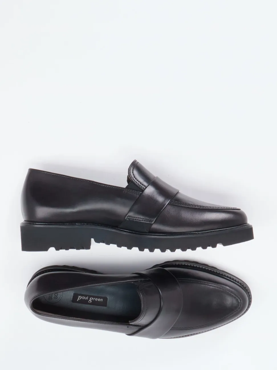 Paul Green – Loafer aus Kalbleder Schwarz
