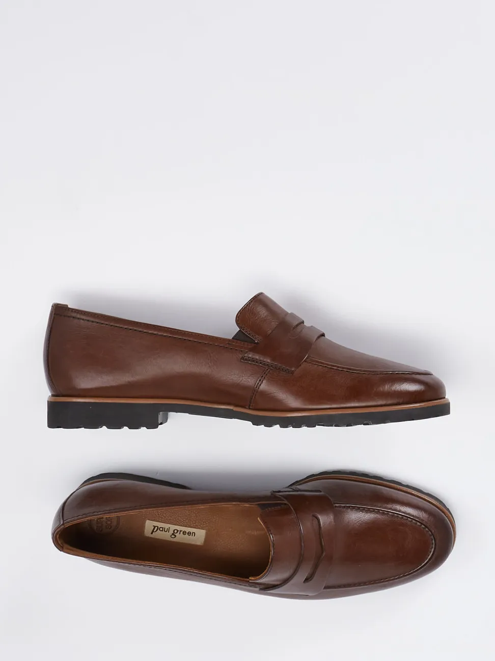 Paul Green – Loafer aus Kalbleder in Braun
