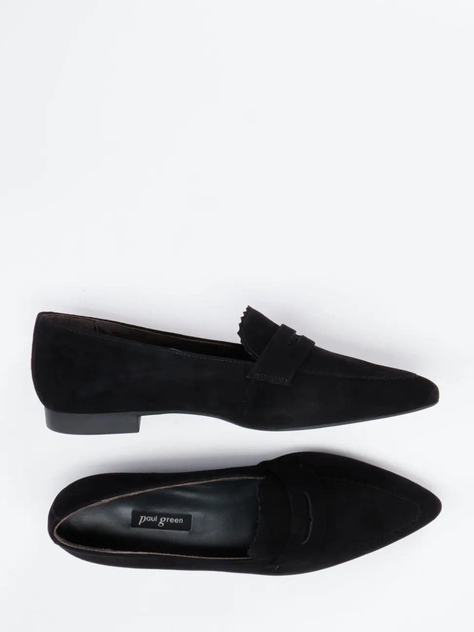 Paul Green – Loafer aus Veloursleder Schwarz