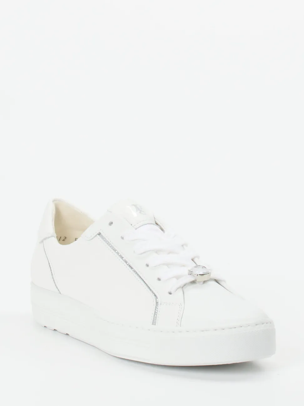 Paul Green – Low-Top Sneaker aus Kalbleder weiß
