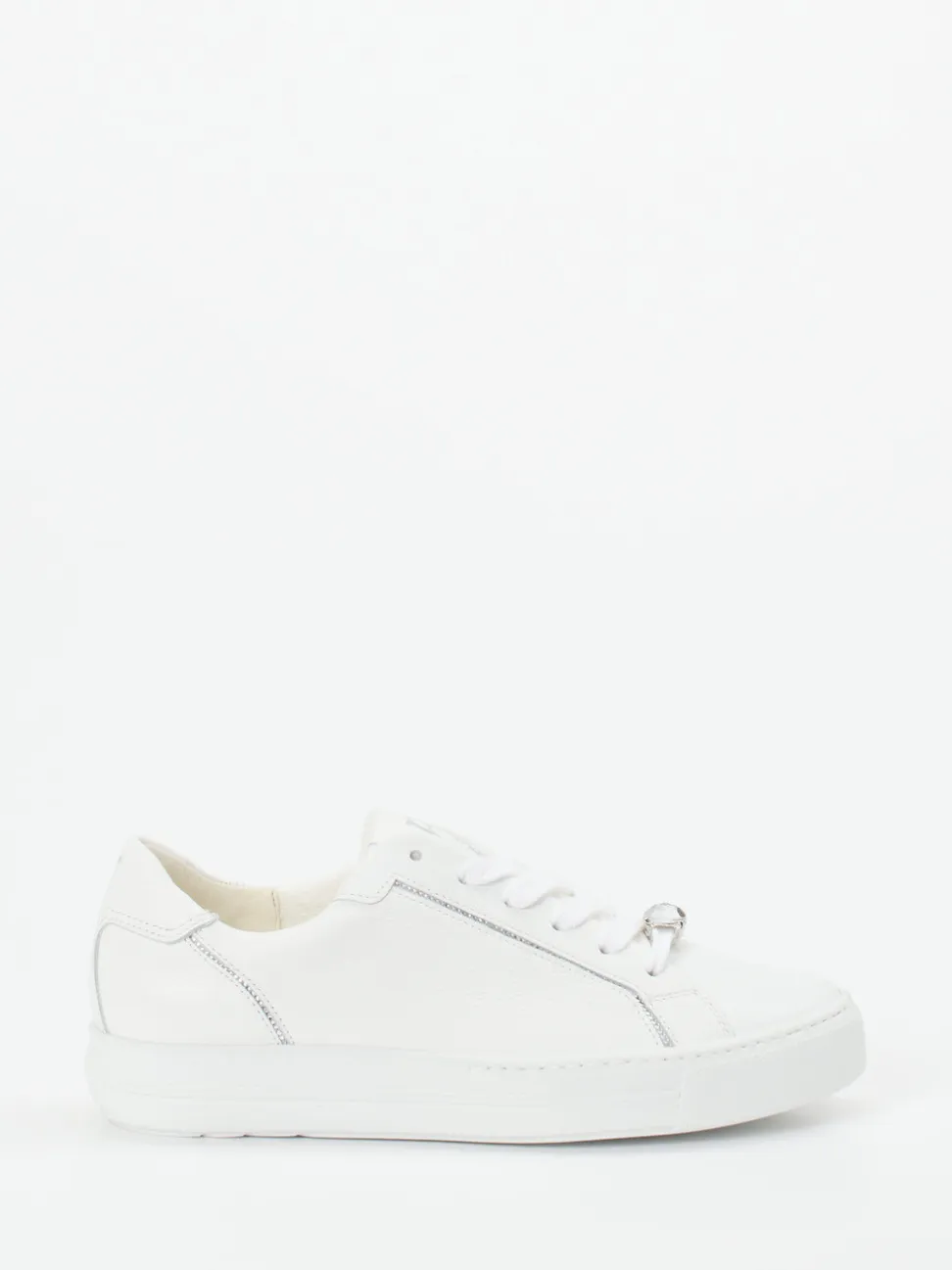Paul Green – Low-Top Sneaker aus Kalbleder weiß