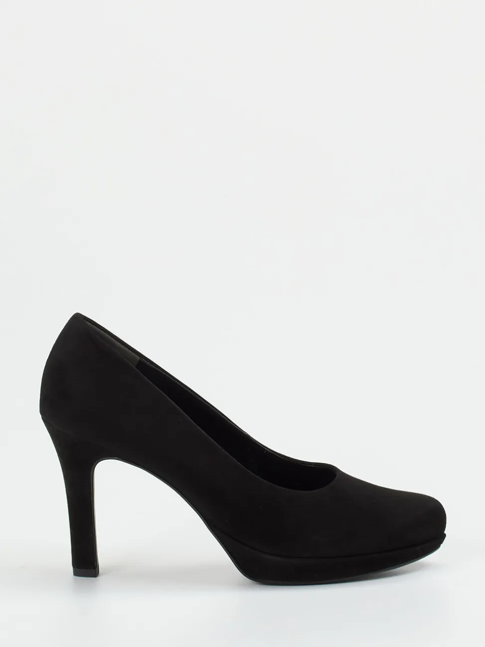Paul Green – Plateau-Pumps aus Veloursleder schwarz