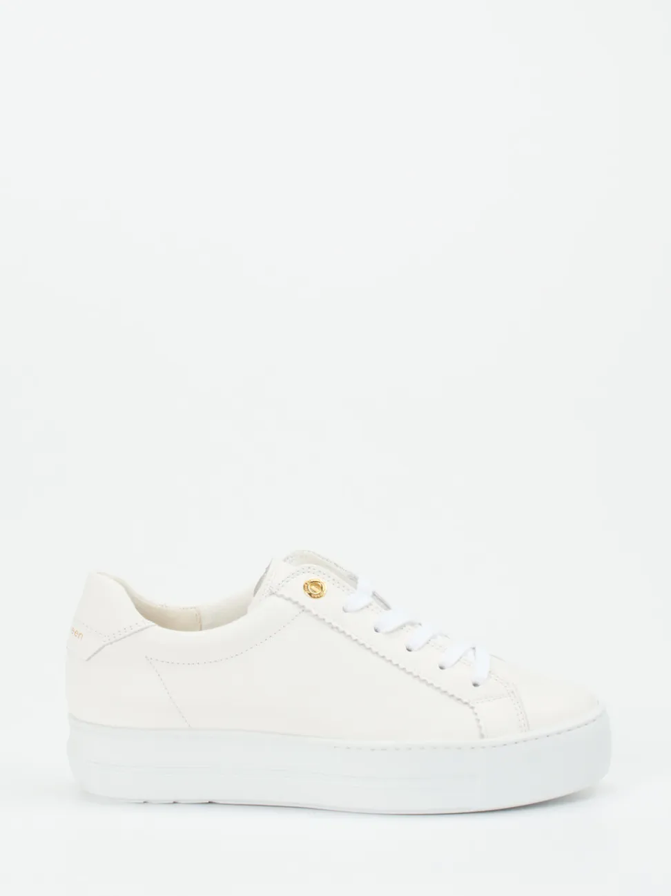 Paul Green – Plateau-Sneaker aus Kalbleder Off-White