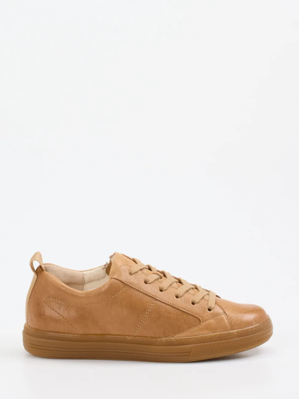Paul Green – Sneaker aus Kalbleder cognacbraun