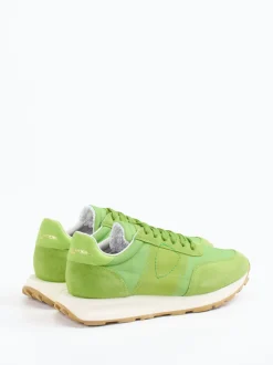 Philippe Model – Retro-Sneaker aus Veloursleder grün