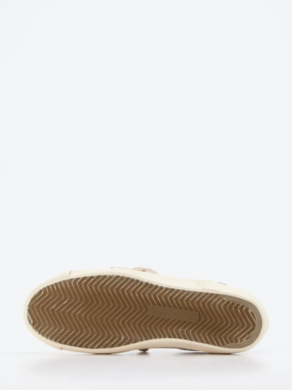 Philippe Model – Sneaker aus Metallicleder in Weiß