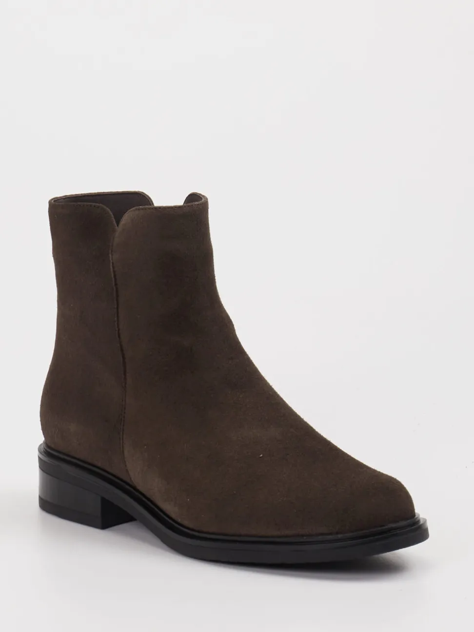 Piesanto – Stiefelette aus Veloursleder Dunkelbraun