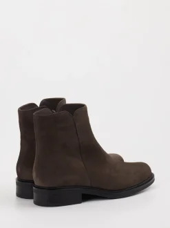 Piesanto – Stiefelette aus Veloursleder Dunkelbraun