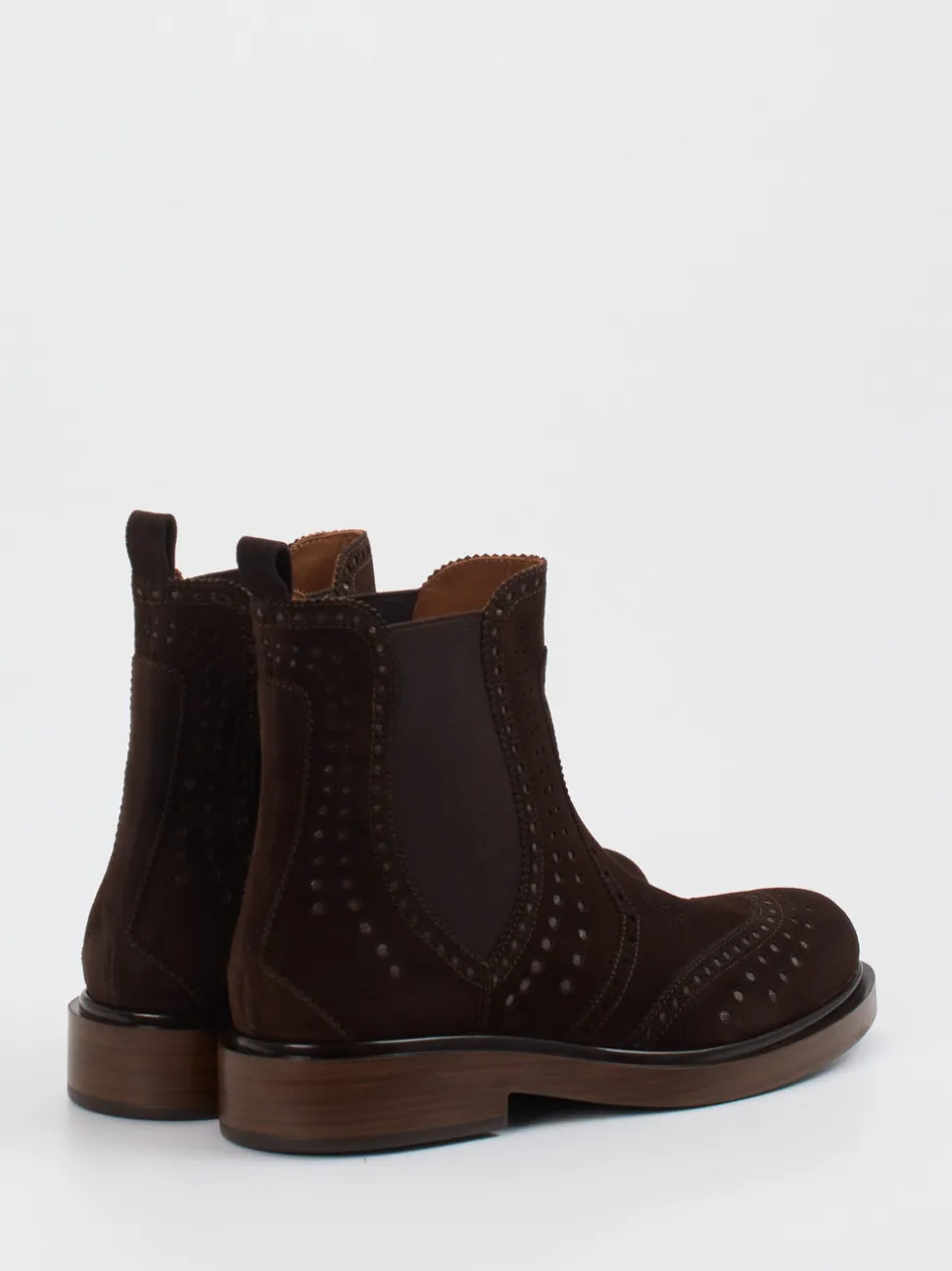 Pons Quintana – Chelsea Boots aus Veloursleder braun